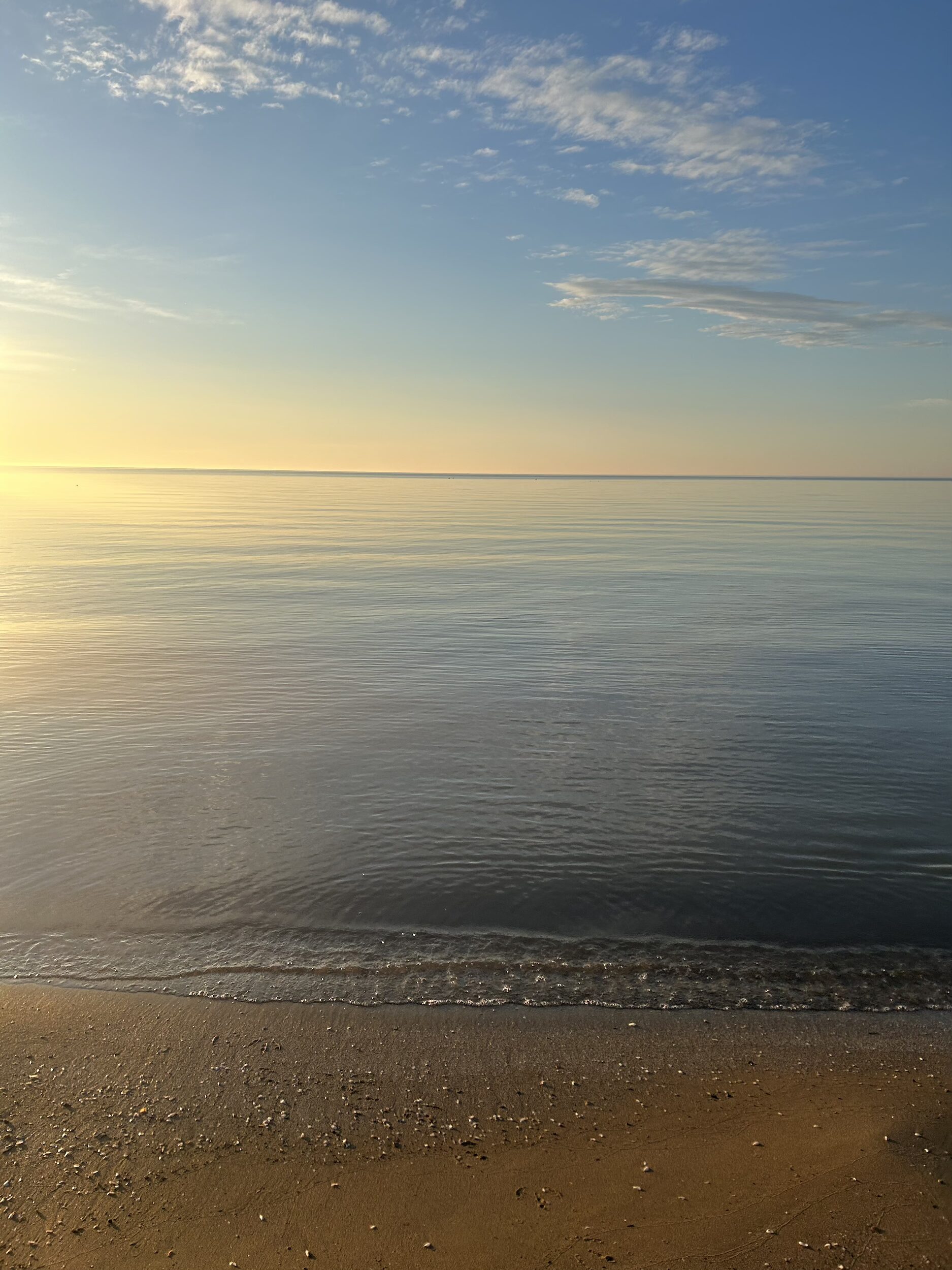 Sunset on the beach.